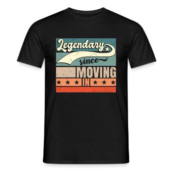 Legendary Since Moving In - Men's T-Shirt - black - Front - AI Model Male 178 light (178cm)