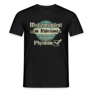 Medizinstudent Physikum - Männer T-Shirt - Schwarz - Vorne - AI Model Male 178 light (178cm)