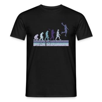 Basketball Sports Evolution for BBall Lovers Dunk - Men's T-Shirt - black - Front - AI Model Male 178 light (178cm)