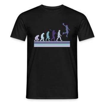 Basketball Sports Evolution for BBall Lovers Dunk - Men's T-Shirt - black - Front - AI Model Male 178 light (178cm)