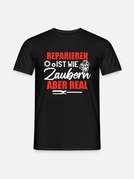 Autoschrauber Mechaniker Werkstatt - Männer T-Shirt - Schwarz