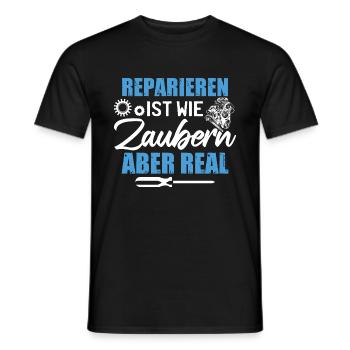 Schrauber Automechaniker - Männer T-Shirt - Schwarz - Vorne - AI Model Male 178 light (178cm)