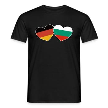 German Bulgarian Friendship - Gift - Men's T-Shirt - black - Front - AI Model Male 178 light (178cm)