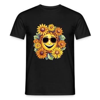 HAWAII OUTFIT - Männer T-Shirt - Schwarz - Vorne - AI Model Male 178 light (178cm)