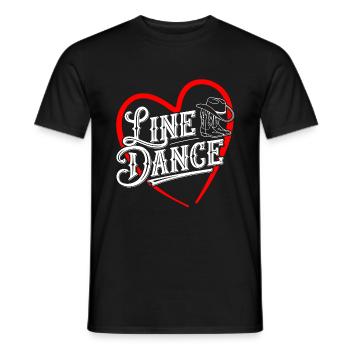 Line Dance was sonst? Line Dancing Training - Männer T-Shirt - Schwarz - Vorne - AI Model Male 178 light (178cm)