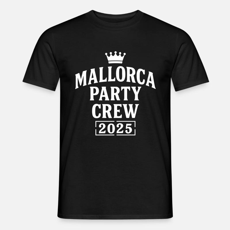 Mallorca Party Crew 2025 - Männer T-Shirt - Schwarz