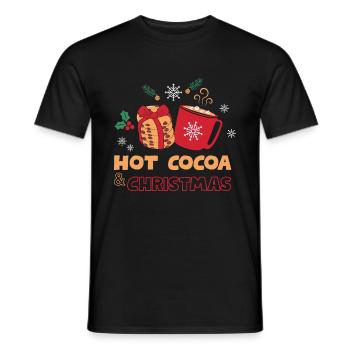 Christmas Santa Claus Gifts - Men's T-Shirt - black - Front - AI Model Male 178 light (178cm)
