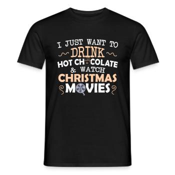 Christmas Santa Claus Gifts - Men's T-Shirt - black - Front - AI Model Male 178 light (178cm)