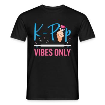 K-Pop Liebhaber - Männer T-Shirt - Schwarz - Vorne - AI Model Male 178 light (178cm)
