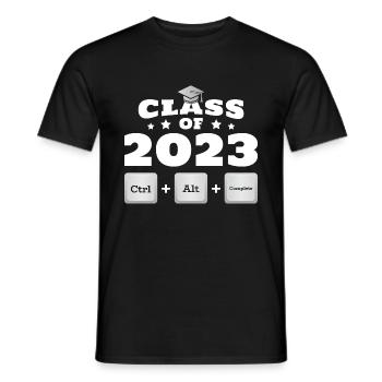 Class Of 2023 | Graduation - Men's T-Shirt - black - Front - AI Model Male 178 light (178cm)