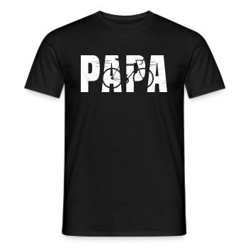 Dad Cyclist Very Cool Bike Gift - Men's T-Shirt - black - Front - AI Model Male 178 light (178cm)