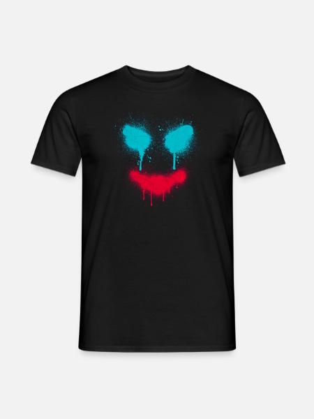 Splater Horror Clown - Männer T-Shirt - Schwarz