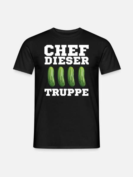 Gurkentruppe Chef Gurke Arbeit Vorgesetzter Team - Männer T-Shirt - Schwarz