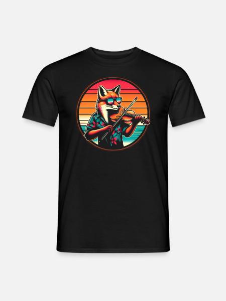 Fuchs Violon Violon - T-shirt homme - noir
