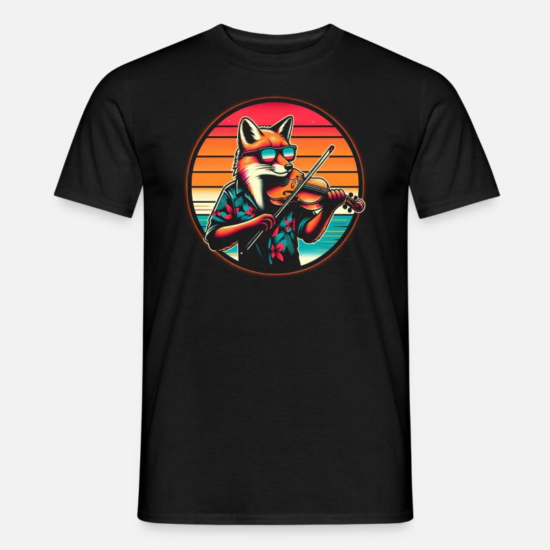 Fuchs Violon Violon - T-shirt homme - noir