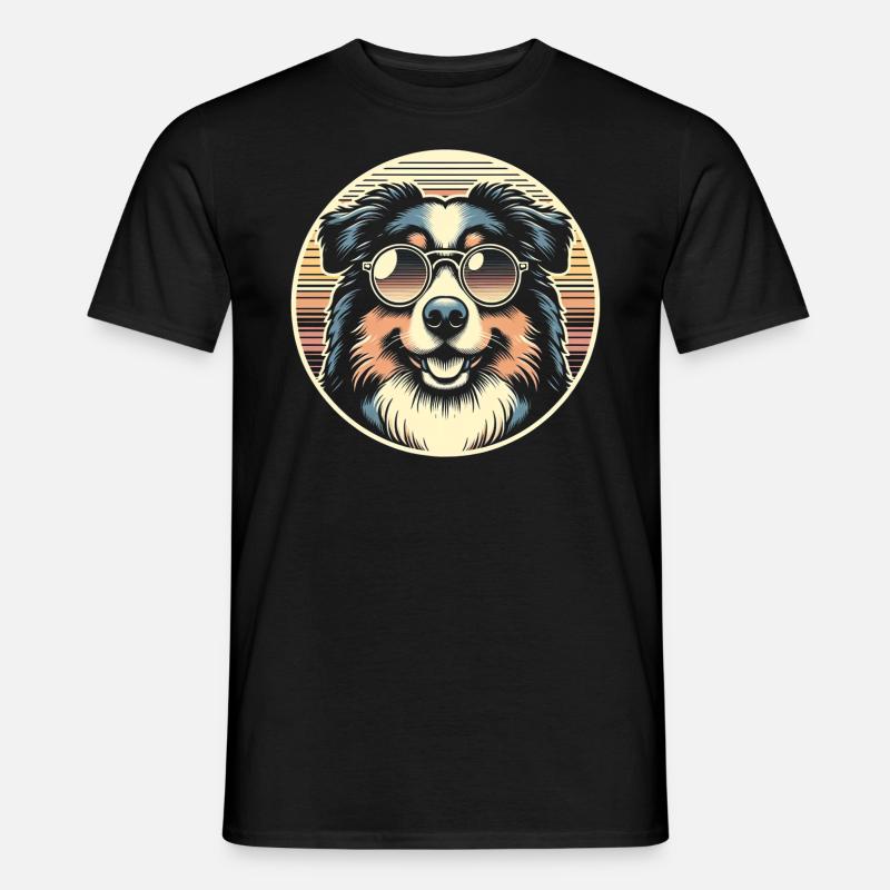 Australian Shepherd - Männer T-Shirt - Schwarz