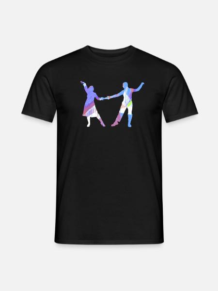 Couple Dance, Dancer, Dancing, Graffiti,Couple - Men's T-Shirt - black