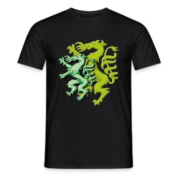 Steirischer Panther Wappen Steiermark Geschenk - Männer T-Shirt - Schwarz - Vorne - AI Model Male 178 light (178cm)