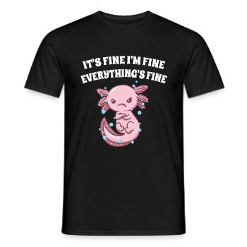 C’est bien, c’est bon, tout va bien drôle - T-shirt homme - noir - Devant - AI Model Male 178 light (178cm)
