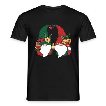 Noël Noël Gnomies - T-shirt homme - noir - Devant - AI Model Male 178 light (178cm)