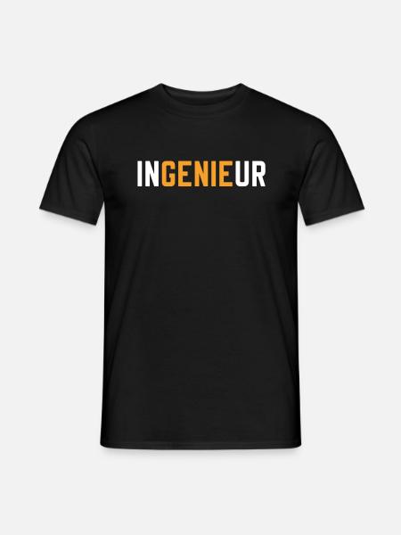 Ingenieur Genie Maschinenbauer Ingenieurwesen - Männer T-Shirt - Schwarz