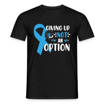 Colon Cancer Fighter - Men's T-Shirt - black - Front - AI Model Male 178 light (178cm)
