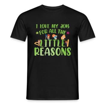 Teacher Quote Women - Men's T-Shirt - black - Front - AI Model Male 178 light (178cm)
