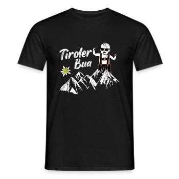 Tiroler Bua Österreich Berge Geschenkidee Tirol - Männer T-Shirt - Schwarz - Vorne - AI Model Male 178 light (178cm)