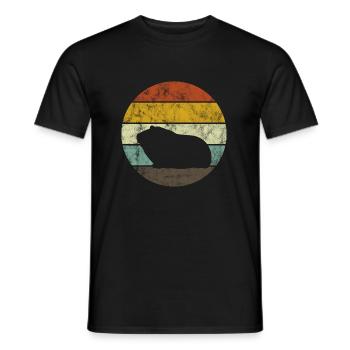 Idée de hamster pour animaux de compagnie - T-shirt homme - noir - Devant - AI Model Male 178 light (178cm)