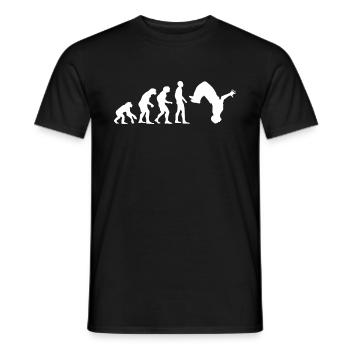 Parkour - T-shirt homme - noir - Devant - AI Model Male 178 light (178cm)