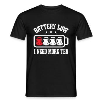 I Need More Tea - Men's T-Shirt - black - Front - AI Model Male 178 light (178cm)