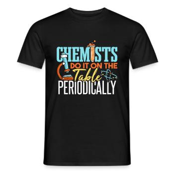 Les chimistes le font sur la table - T-shirt homme - noir - Devant - AI Model Male 178 light (178cm)