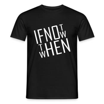 si pas maintenant alors quand / Motivation Sport Fitness - T-shirt homme - noir - Devant - AI Model Male 178 light (178cm)