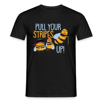 Lustiger Bienenliebhaber Honigbiene Biene Hummel - Männer T-Shirt - Schwarz - Vorne - AI Model Male 178 light (178cm)