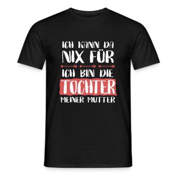 Ich kann da nix fuer Tochter Mutter Gene shirt - Männer T-Shirt - Schwarz - Vorne - AI Model Male 178 light (178cm)
