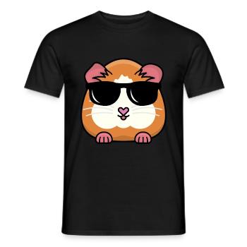 Guinea Pig Graphic Guinea Pig Owner Pet Cavy Anima - Männer T-Shirt - Schwarz - Vorne - AI Model Male 178 light (178cm)
