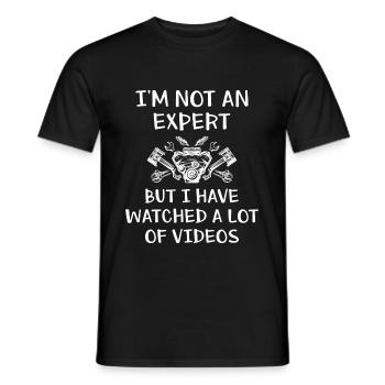 Car Block I'm Not An Expert Lustig Automechaniker - Männer T-Shirt - Schwarz - Vorne - AI Model Male 178 light (178cm)