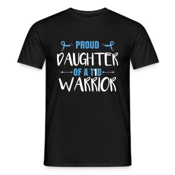 Proud Daughter Of A T1D Warrior - Men's T-Shirt - black - Front - AI Model Male 178 light (178cm)