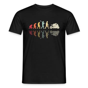 Moto Evolution Vintage Superbike Biker - T-shirt homme - noir - Devant - AI Model Male 178 light (178cm)