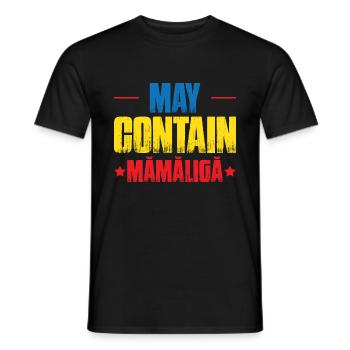 Peut contenir Mamaliga - T-shirt homme - noir - Devant - AI Model Male 178 light (178cm)