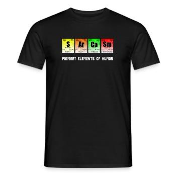 Science T-Shirt | Science | sarcasm - Men's T-Shirt - black - Front - AI Model Male 178 light (178cm)