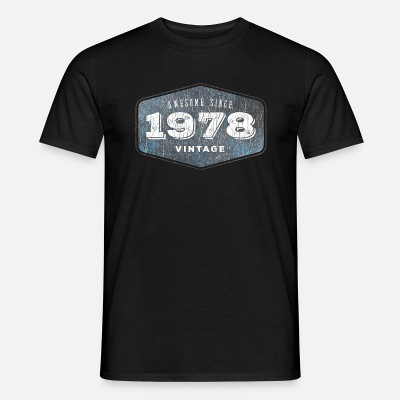 Awesome since 1978 - Männer T-Shirt - Schwarz