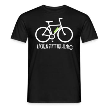 E-Bike Pedelec Funny Gift Bike eMTB Bike - Men's T-Shirt - black - Front - AI Model Male 178 light (178cm)