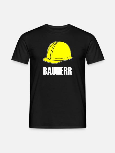 BAUHERR - Männer T-Shirt - Schwarz