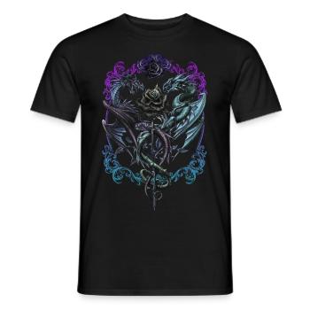 Alchemy England Caduceus Rex - Men's T-Shirt - black - Front - AI Model Male 178 light (178cm)