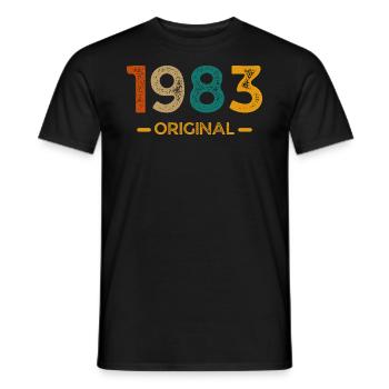 1982 Original - T-shirt homme - noir - Devant - AI Model Male 178 light (178cm)