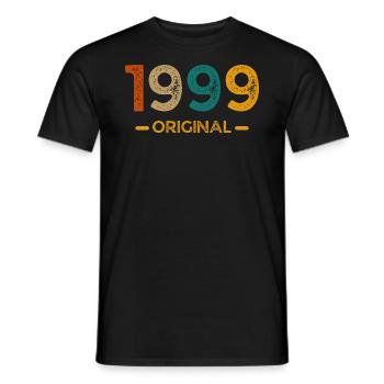 Original von 1999 - Männer T-Shirt - Schwarz - Vorne - AI Model Male 178 light (178cm)