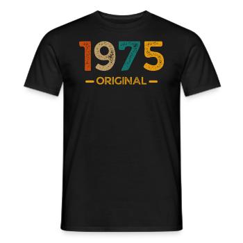 1975 Original - T-shirt homme - noir - Devant - AI Model Male 178 light (178cm)