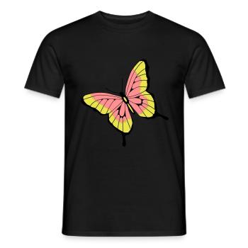 Schmetterling - Männer T-Shirt - Schwarz - Vorne - AI Model Male 178 light (178cm)