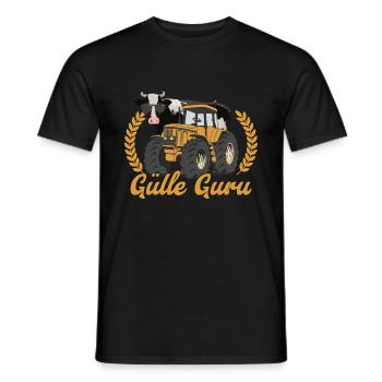 Gourou du fumier Cow Farmer - T-shirt homme - noir - Devant - AI Model Male 178 light (178cm)
